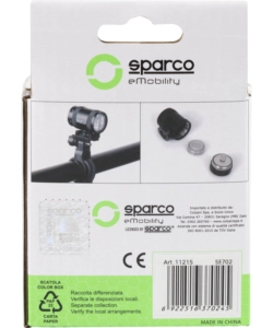 Set luce per bicicletta anteriore e posteriore sparco